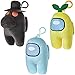Among Us Crewmates con Clip, Confezione 3 Giocattoli in Peluche - Regalini e Oggetti Collezione Giocabili, Mini-Giocattoli con Vari Personaggi Crewmate di PMI