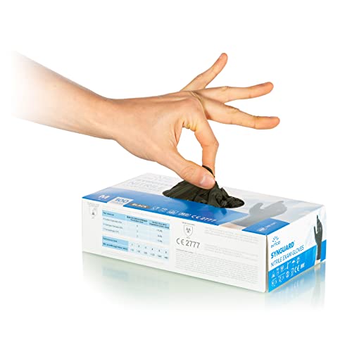 INTCO SYNGUARD 300pz Guanti Neri in Nitrile