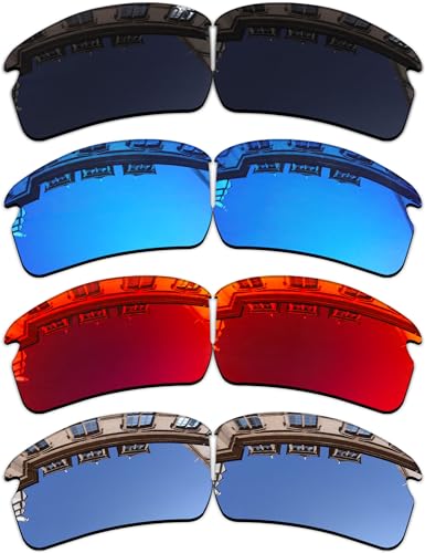 Image of 4 Pairs Sport Replacement Sunglass Lenses for Oakley Flak 2.0 OO9295 | Flak 2.0 XL OO9188 Perfectly Fit Combo Pack