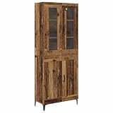 Matériau: Bois d'ingénierie Solivagant Haut Armoire Bois Ancien 69,5 x 34 x 180 cm Bois d\'ingénierie,(48.59 KG)