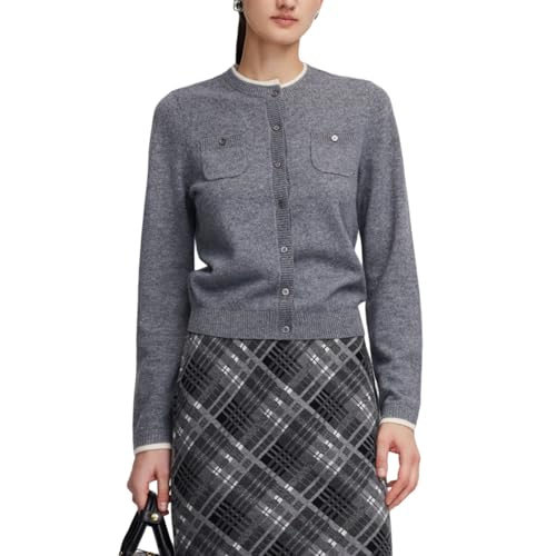 GOELIA Merino Wool Cardigan Sweaters for Women Trendy 2026 Open