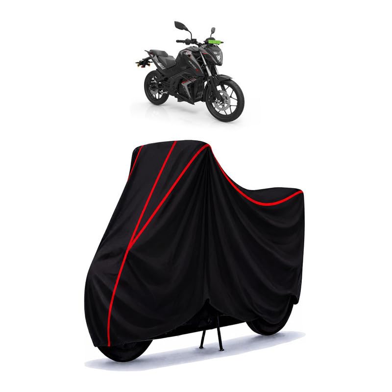 Image of Tork Water Resistant Bike Cover for All Motorcycles & Scooters | Heavy Duty Premium Taffeta Fabric | UV Protection, Dustproof, Scratchproof | All Weather Two Wheeler Body Cover with Elastic Bottom