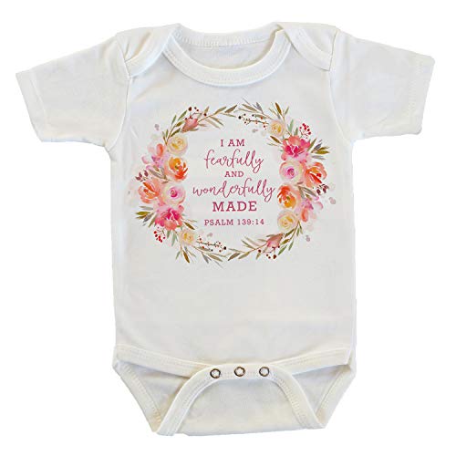 Fearfully and Wonderfully Made Psalms 139:14 Onesie/Bodysuit