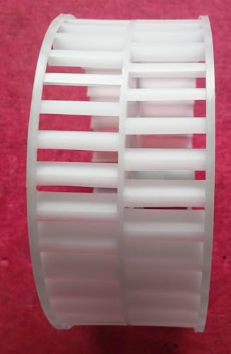 Image of Blower for Tower Fan Length:3.5 inch Round with:8 inch White Colour Hole Dia:10mm