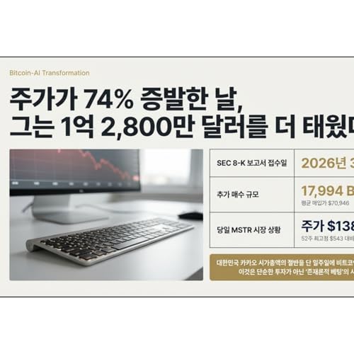 카카오 시총 절반을 일주일 만에 코인으로 바꿨다! 12주 연속 풀매수 때린 마이클세일러의 스트래티지