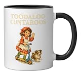 Toodaloo Cuntaroos Goodbye Funny Ceramic Mug, Black/White