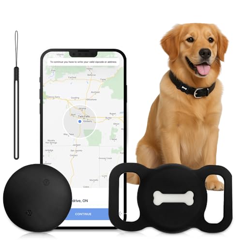 WDKXCN Localizador Perro, Localizador Perros Sin Suscripción, Rastreador De Posición De Mascotas, Funciona con La Aplicación Buscar Mi, Sin Cuotas Mensuales, Solo para iOS - No GPS