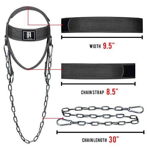 Neck Harness for Weight Training - Head Harness - neck exerciser -weight lifting - neck weight lifting harness -neck exercise equipment - neck workout - neck strap
