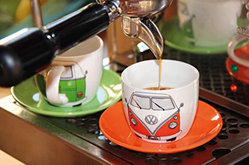 Miniatura 4 de Brisa Vw Collection - Volkswagen Set De Tazas De Espresso Para Cafété O Cappuccino T1 Camper Bus Frente Del Bus 4 Colores Conjunto De 4 100 Ml