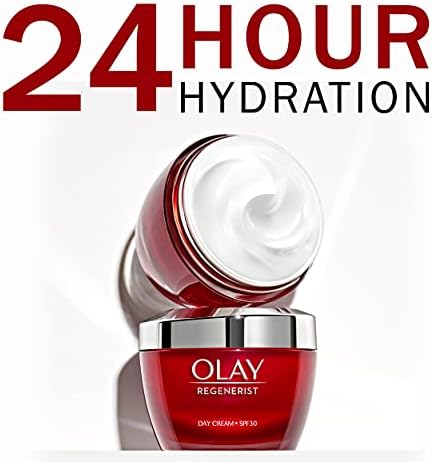 Olay Regenerist Day Face Cream With SPF30, Unique Formula With Vitamin B3 & Niacinamide, Instantly Hydrates For 24H, 50ml