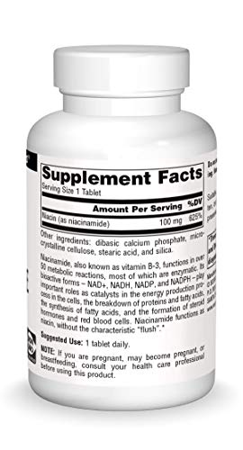 Source Naturals SN0504 Niacinamide B-3, 100 Mg Dietary Supplement - 250 Tablets thumb #1