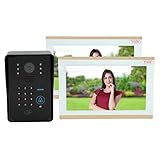 Portero Automático WiFi, Visión Nocturna 100‑240V Videoportero Inalámbrico 1080P para(#1)