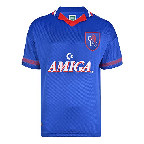 Image of Chelsea 1994 Retro Football Shirt Blue Medium Polyester