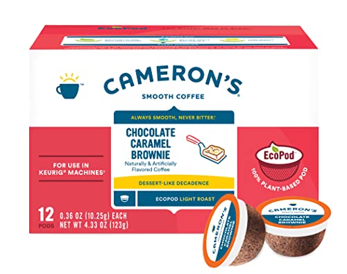 Cameron's Coffee Single Serve Pods, Flavored, Chocolate Caramel Brownie, 12 Count (Pack Of 1) #TOP2