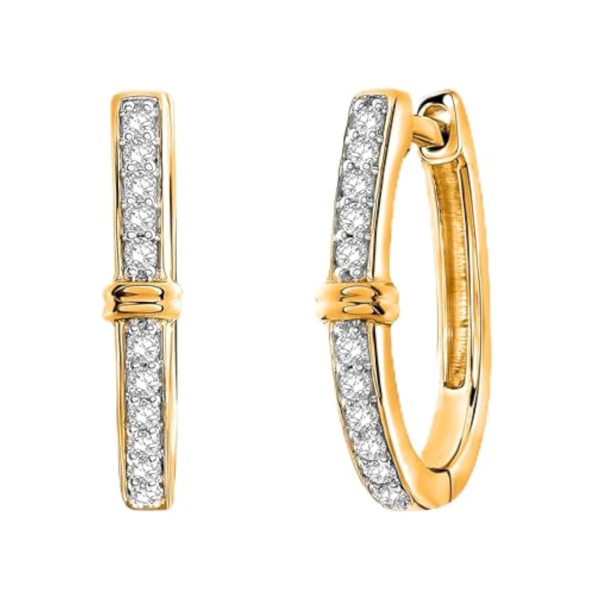 Women's Lab Grown Diamond Earrings in 925 Sterling Silver