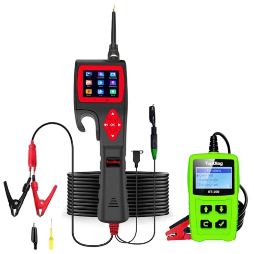 Image of Topdiag P200 Power Circuit Probe Kit & BT200 Car Battery Tester