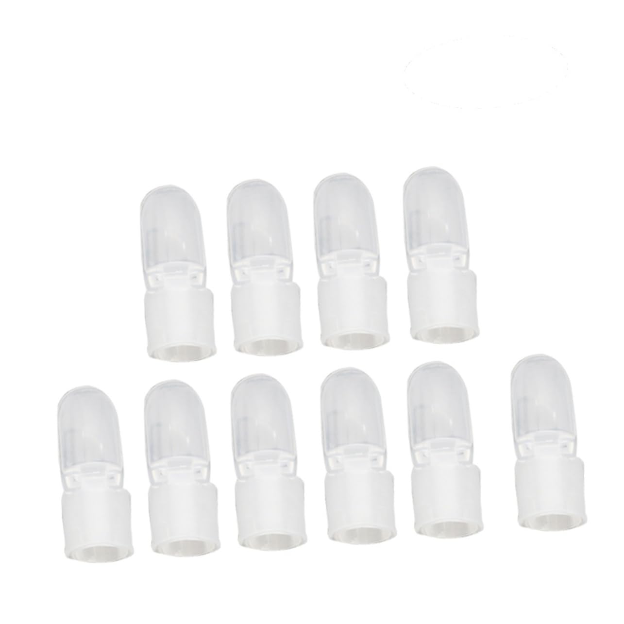 WOONEKY 10pcs Nail Art Design Tips Manicure Protector Clips for Wet Polish Diy Nail Cover Shields for Home and Professional Use