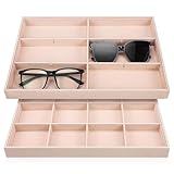 Velours protecteur : le plateau à bijoux offre une surface douce et confortable qui maintient délicatement vos précieux bijoux en place. plateau de rangement pour bijoux, plateaux à bijoux en velours