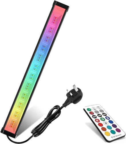 MEIKEE 42W RGB FloodLlight with Remote Control 360° Wall Washer Floodlight 12 Colors 2 Modes Timer 6 Brightness Memory Function LED Spotlight RGB Bar for Party Disco Celebrations Stage Houses