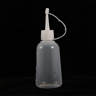 Needle Tip Glue Bottle Applicator, Plastic Liquid Dropper Bottles, Plastic Squeeze Bottle With Tip Cap, Honey Storage Sauces Container(white)