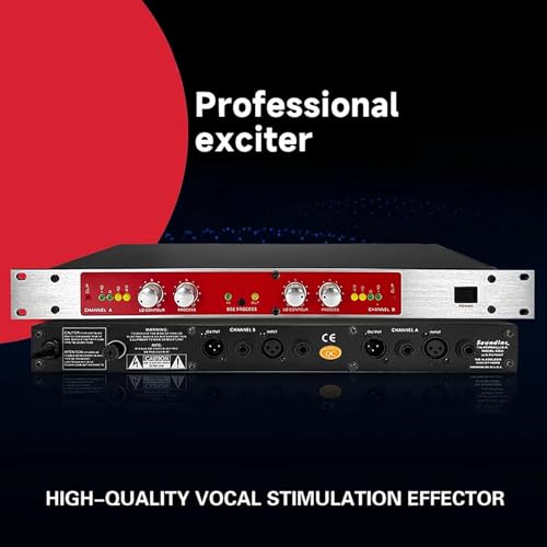 Procesador vocal: excitador de sonido profesional para actuaciones en vivo, karaoke y mejora de audio de estudio con control de volumen