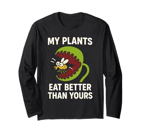 Carnivorous Plant Venus Flytrap Pitcher Sundew Nepenthes Long Sleeve T-Shirt
