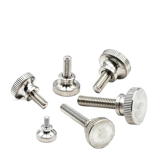 304 Stainless Steel Thumb Curtain Wall Glass Lock Screw(M8x20mm 1pc)