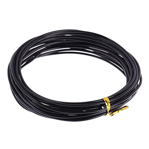 Bonsai-Draht, schwarzes Gehäuse, eloxierter Aluminiumdraht, rostfrei, 2,5 mm