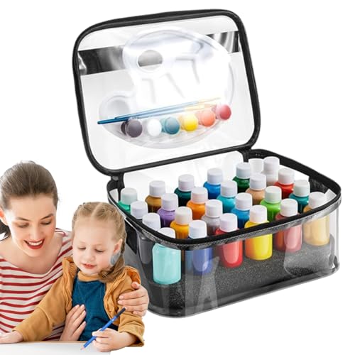 Rangement de peinture transparent pour 24 bouteilles de 60ml