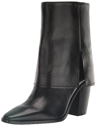 Botte mi-mollet Vince Camuto Femme Alolison en cuir noir pour un style élégant au quotidien