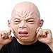 CreepyParty Releastic Human Mask Novelty Halloween Costume Party Latex Head Masks (crying)