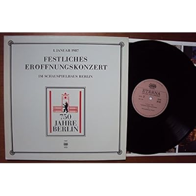 Festliches Er&ouml;ffnungskonzert im Schauspielhaus Berlin 1. Januar 1987. u.a. Sanderling, Schreier, Reuter, Fricke, R&ouml;gner. Digital Stereo