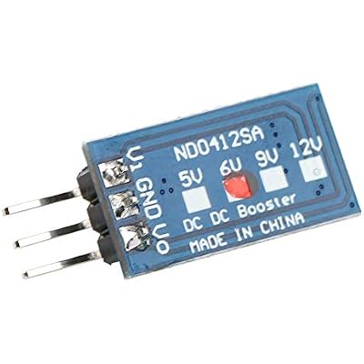 2Pcs DC-DC Boost Converter Module 2.6-5.5 to 5V/6V/9V/12V Step-up Voltage Regulator Voltage Converter for LED Motor(6V, with Pin)