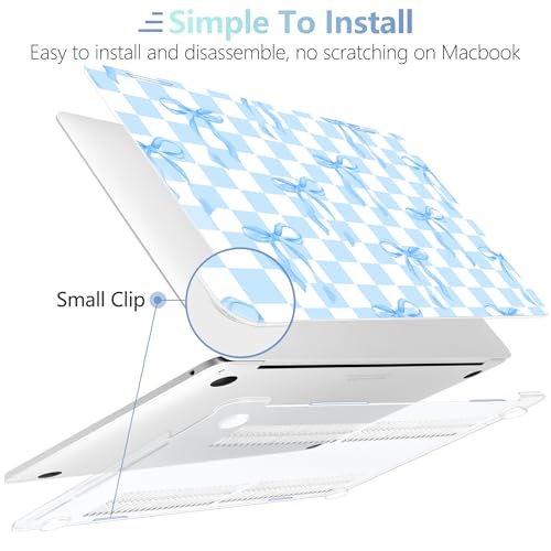Funda MacBook Pro 13 A2338 M2 M1 rígida transparente con protector de teclado 4