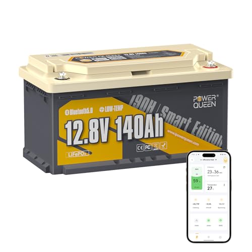 Power Queen 12v 140ah Lifepo4 Batería Con Bluetooth,150a Bms Max.1920w Potencia, Protección Contra Bajas Temperaturas Batería De Litio Con 189mm De Altura Para Camping,Motorcaravans,Barco,Off-Grid. Power Queen 12v 140ah Lifepo4 Batería Con Bluetooth,150a Bms Max.1920w Potencia, Protección Contra Bajas Temperaturas Batería De Litio Con 189mm De Altura Para Camping,Motorcaravans,Barco,Off-Grid.
