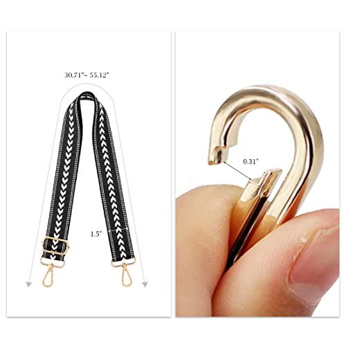 Image of TANOSII Wide Purse Strap Adjustable Replacement Shoulder Crossbody Strap Handbag Strap