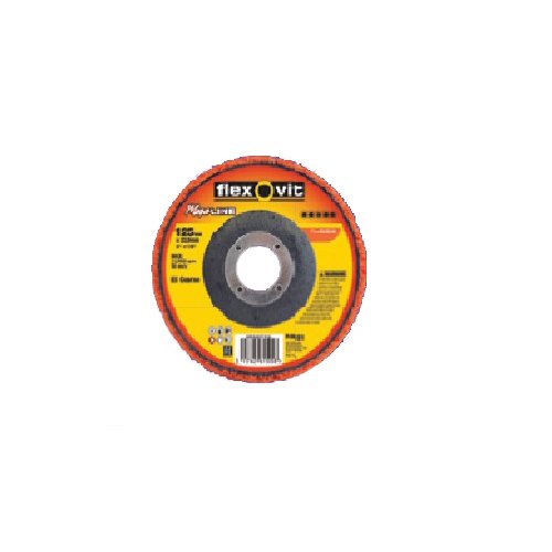 Flexovit 63642547410 Discos Soporte Fibra de Vidrio, 125 mm D, 22 mm H, Extra Grueso, Set de 10, Naranja