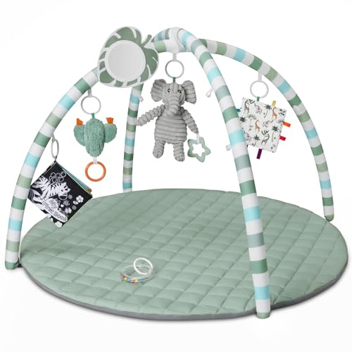 Blissful Diary Baby Play Gym Mat, Play Mat Activity Mat with 6 Deta...