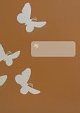 Notebook - Butterfly: large format, lined 108 pages
