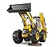 bruder 02454 - JCB 5CX eco Baggerlader - 1:16 Baustelle, Baufahrzeug, Löffelbagger, Heckbagger, Arbeiter, bworld, Baumaschine, Spielzeug