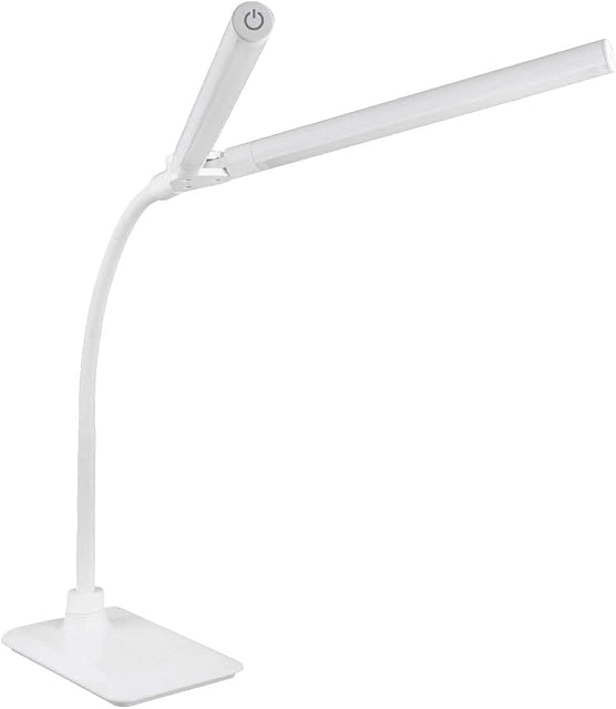 Sewing Online LED Table Lamp with Flexible Necks, Sturdy Stable Base, and a Pair of Dimmable Energy Saving Daylight-Effect Tubes SO1350