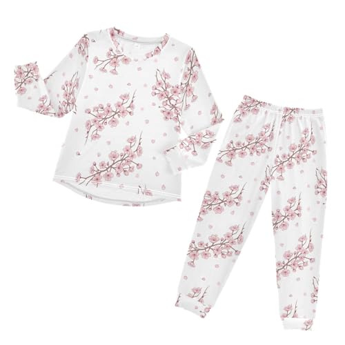 Long Sleeve Pajama Set,Comfy Nightwear Soft Loungewear,Family Matching PJs Underwear Set 3-8T