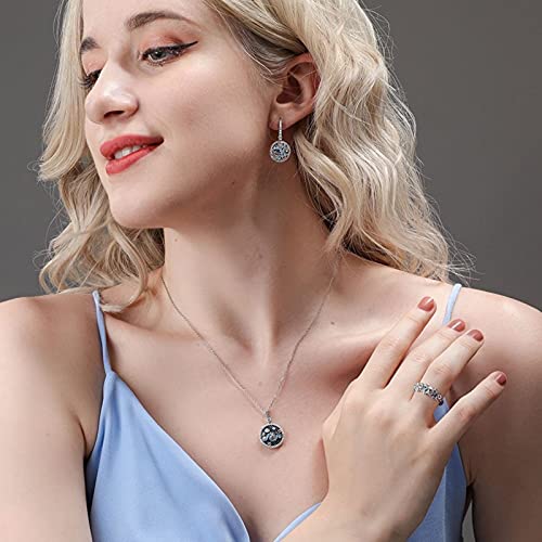 Jeulia The Starry Night Round Cut Sterling Silver Ring Diamond