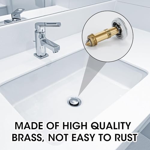 3 Stück Pop-Up Ablaufventil, Druckfederelement, Ersatzschrauben für Pop-Up-Abflussstöpsel aus Messing, Ersatzmechanismen für universelles Ablauf-Set für Waschbecken und Badewannen