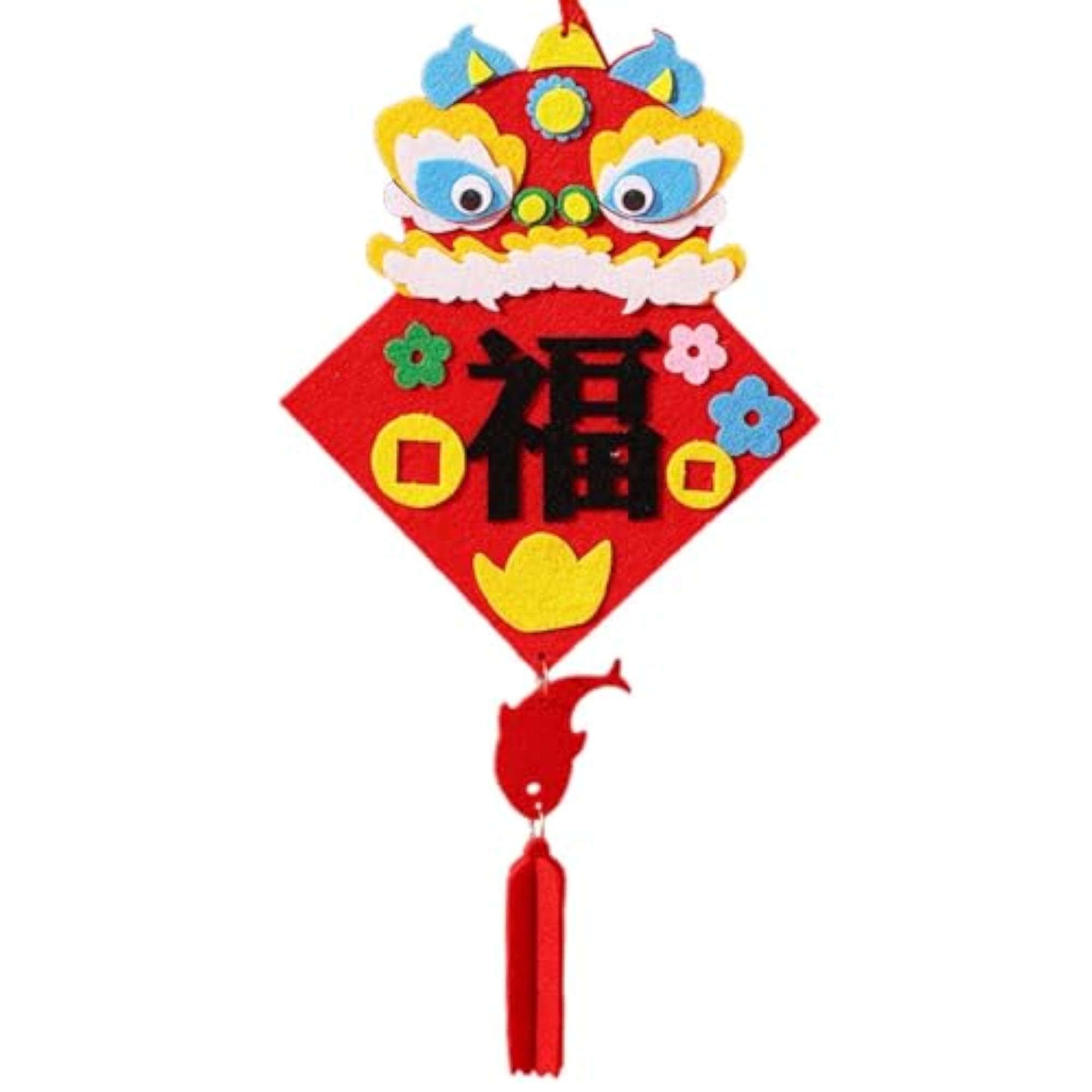 Chinese Knot Dragon Pendant DIY Material Package, Festival Charm