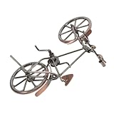 Placement polyvalent : que ce soit sur un bureau, une étagère ou une cheminée, ces vélos miniatures s'intègrent parfaitement dans divers styles et environnements de décoration, vélo rétro, décoration murale de vélo en fer
