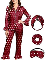 Burgundy-white Polka