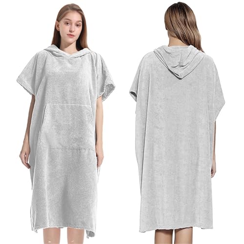 Poncho de surf de rizo que soluciona los cambios de ropa incómodos en la playa