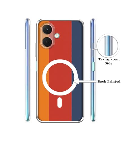 Image of Back Cover for Tecno Spark Go 2 4G Triple Color Stripes Magnetic Ring Design (Not Magnetic Compatible) | UV Printed Soft TPU Shockproof Back Case for Tecno Spark Go 2 4G