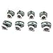 Set of 8 Single Shower Door ROLLERS /Runners /Wheels 25mm in Diameter CY-301AB-3